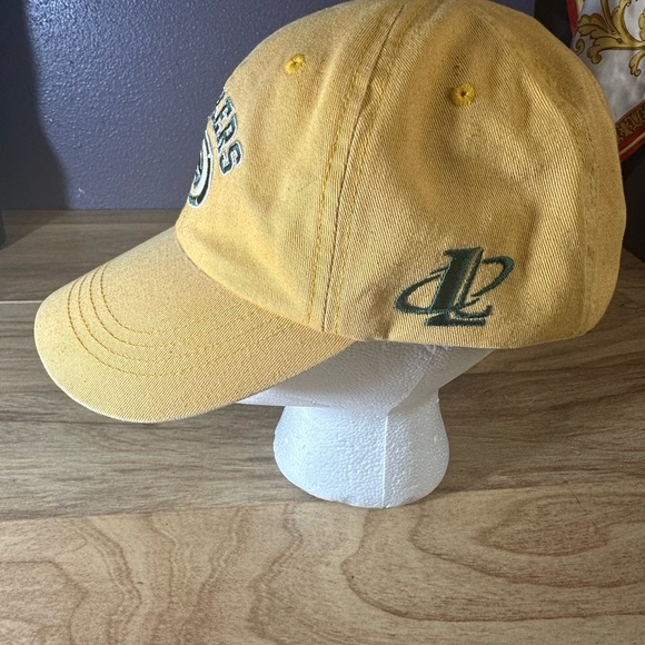 Logo Athletic Yellow Cap with Adjustable Strap - Picture 4 of 10